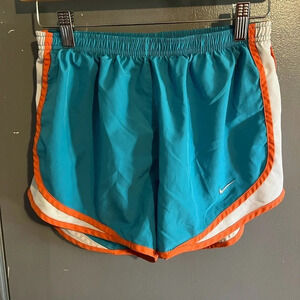NIKE dry fit running shorts size small… blue and orange colored